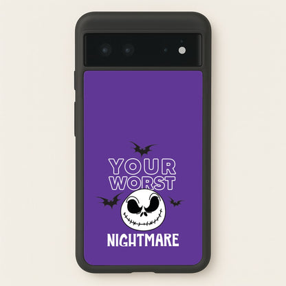Your Worst Nightmare Purple  - Nightmare Before Christmas Phone Case for Google Pixel 6