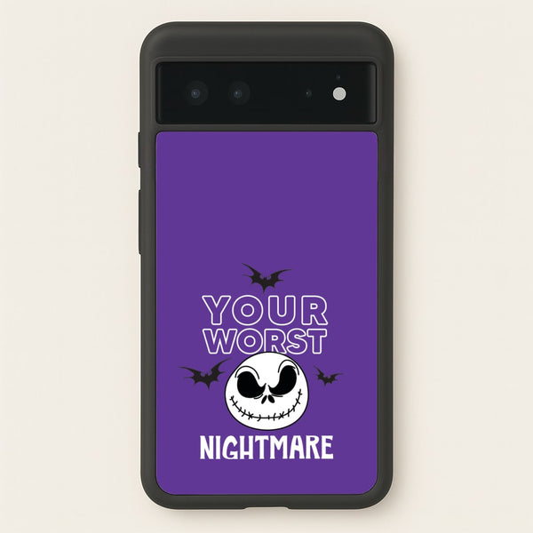 Your Worst Nightmare Purple  - Nightmare Before Christmas Phone Case for Google Pixel 6