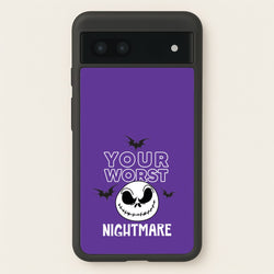 Your Worst Nightmare Purple  - Nightmare Before Christmas Phone Case for Google Pixel 7a