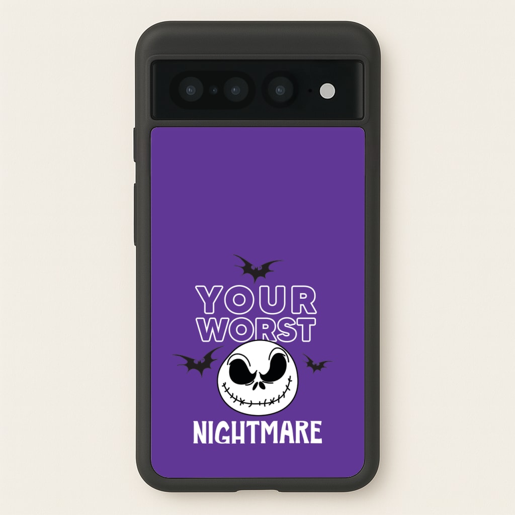 Your Worst Nightmare Purple  - Nightmare Before Christmas Phone Case for Google Pixel 7 Pro