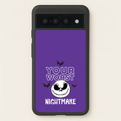 Your Worst Nightmare Purple  - Nightmare Before Christmas Phone Case for Google Pixel 7 Pro