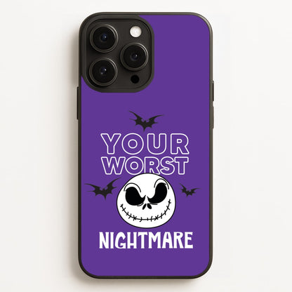 Your Worst Nightmare Purple  - Nightmare Before Christmas Phone Case for iPhone 12 Pro Max
