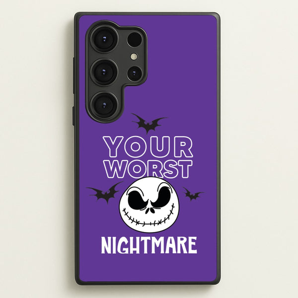 Your Worst Nightmare Purple  - Nightmare Before Christmas Phone Case for Galaxy S25 Ultra