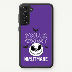 Your Worst Nightmare Purple  - Nightmare Before Christmas Phone Case for Galaxy S21
