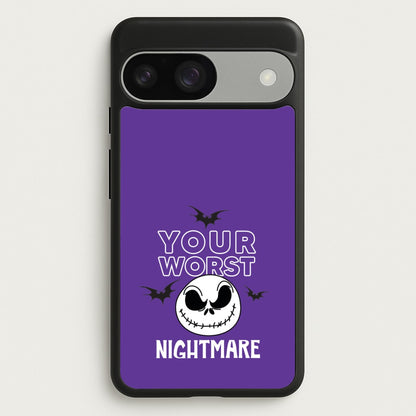Your Worst Nightmare Purple  - Nightmare Before Christmas Phone Case for Google Pixel 9 / 9 Pro