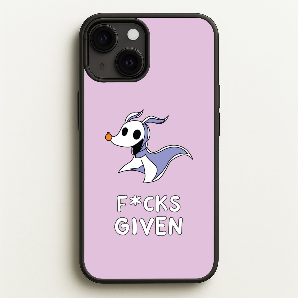 Zero F*cks  - Nightmare Before Christmas Phone Case for iPhone 13 Mini