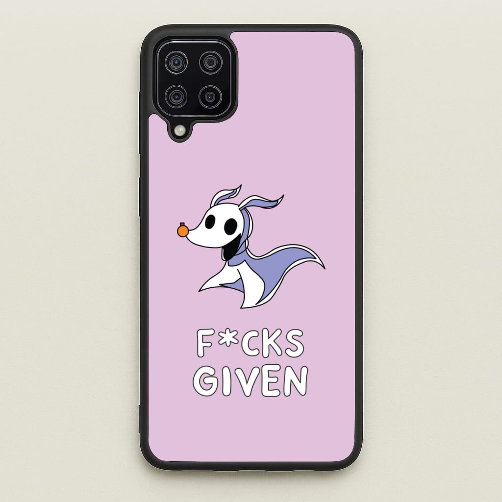Zero F*cks  - Nightmare Before Christmas Phone Case for Galaxy A12