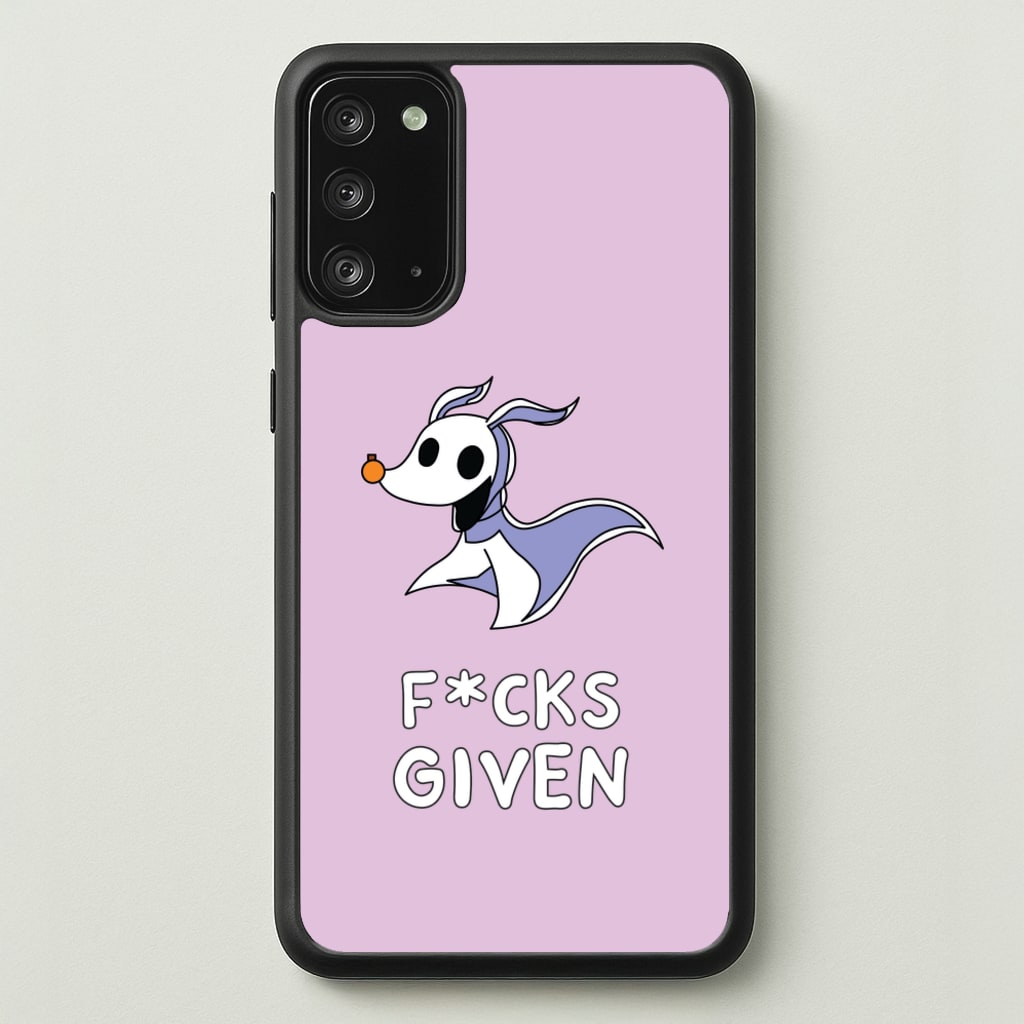 Zero F*cks  - Nightmare Before Christmas Phone Case for Galaxy Note 20