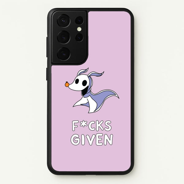 Zero F*cks  - Nightmare Before Christmas Phone Case for Galaxy S21 Ultra