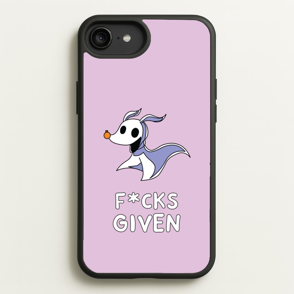 Zero F*cks  - Nightmare Before Christmas Phone Case for iPhone 6 Plus / 7 Plus / 8 Plus