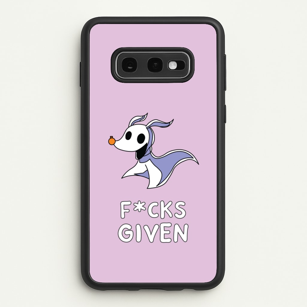 Zero F*cks  - Nightmare Before Christmas Phone Case for Galaxy S10e