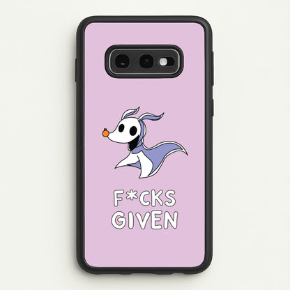 Zero F*cks  - Nightmare Before Christmas Phone Case for Galaxy S10e