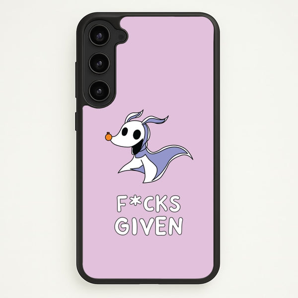Zero F*cks  - Nightmare Before Christmas Phone Case for Galaxy S23 Plus