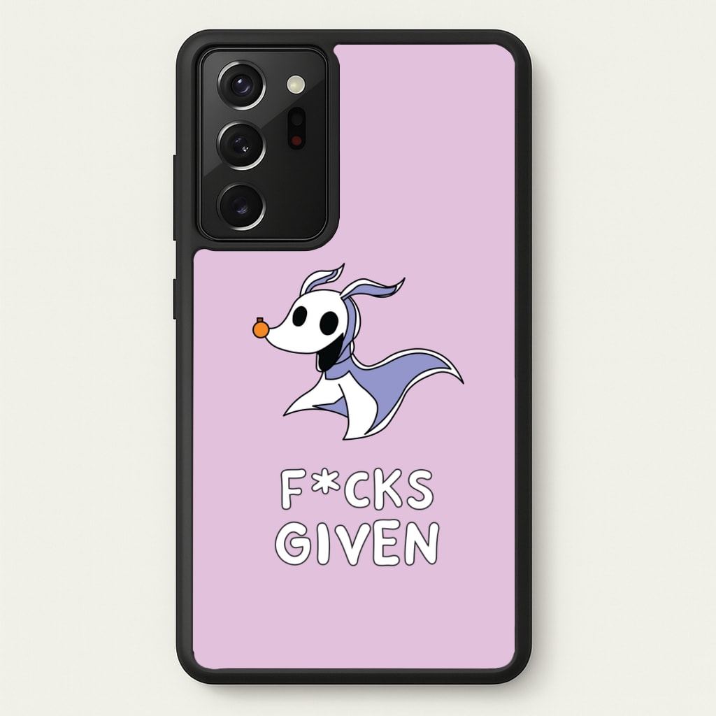 Zero F*cks  - Nightmare Before Christmas Phone Case for Galaxy Note 20 Ultra