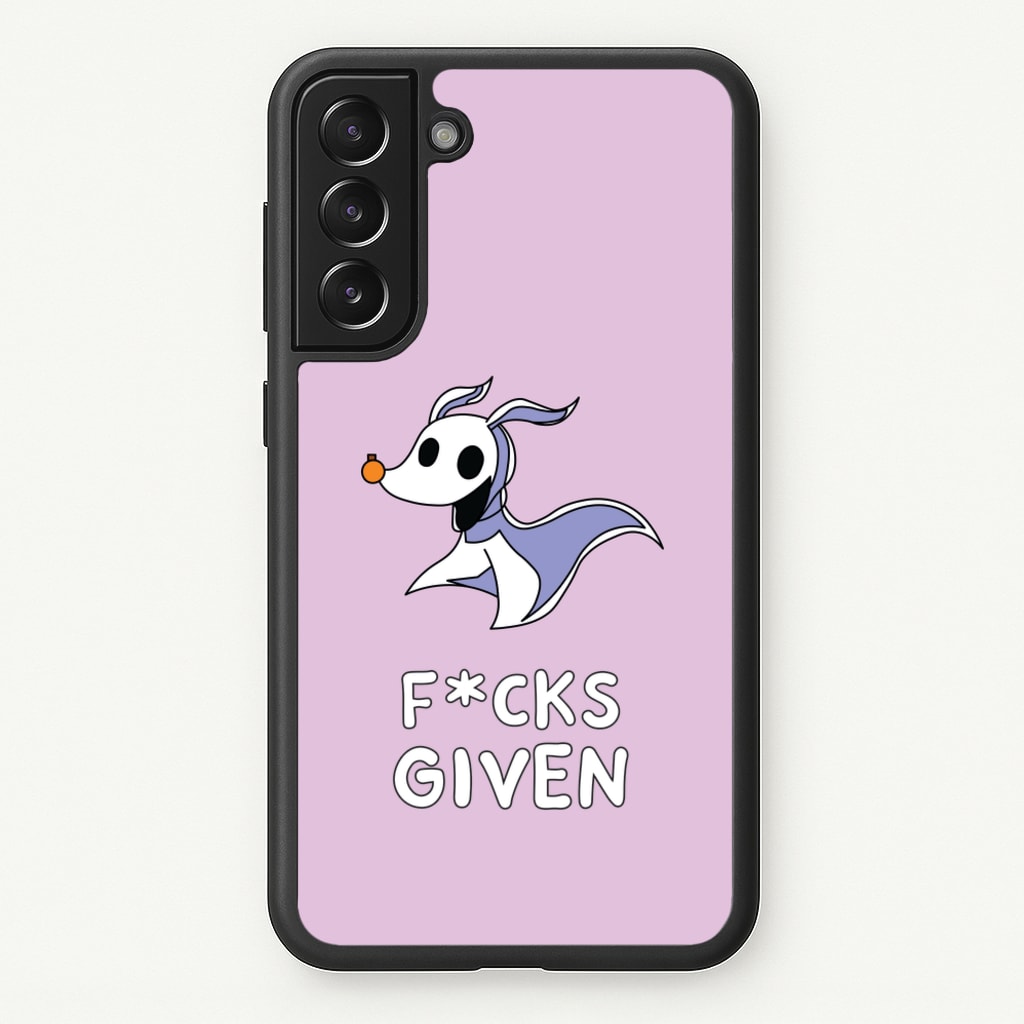 Zero F*cks  - Nightmare Before Christmas Phone Case for Galaxy S21