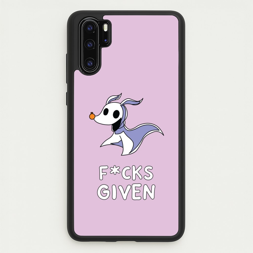 Zero F*cks  - Nightmare Before Christmas Phone Case for Huawei P30 Pro