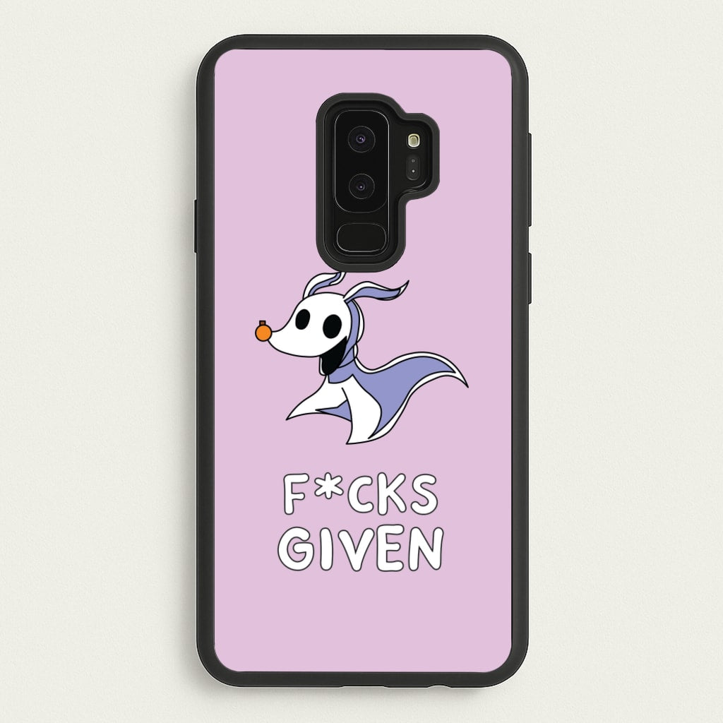 Zero F*cks  - Nightmare Before Christmas Phone Case for Galaxy S9 Plus