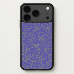 Purple And Green Pattern Phone Case for iPhone 17 Pro Max