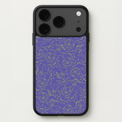 Purple And Green Pattern Phone Case for iPhone 17 Pro Max