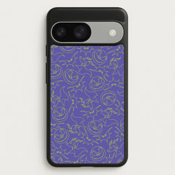 Purple And Green Pattern  - Nightmare Before Christmas Phone Case for Google Pixel 9 / 9 Pro
