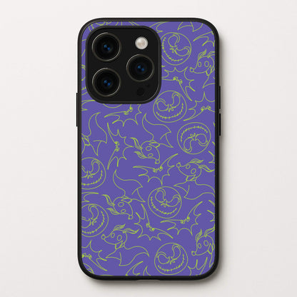 Purple And Green Pattern  - Nightmare Before Christmas Phone Case for iPhone 14 Pro Max