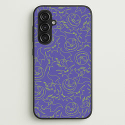 Purple And Green Pattern  - Nightmare Before Christmas Phone Case for Galaxy S23FE