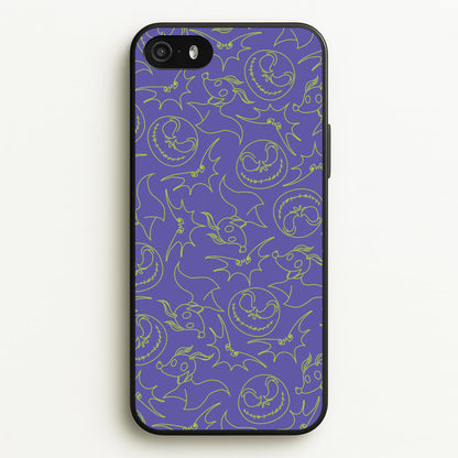 Purple And Green Pattern  - Nightmare Before Christmas Phone Case for iPhone 5 / 5s / SE 2016