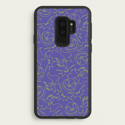 Purple And Green Pattern  - Nightmare Before Christmas Phone Case for Galaxy S9 Plus