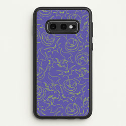 Purple And Green Pattern  - Nightmare Before Christmas Phone Case for Galaxy S10e