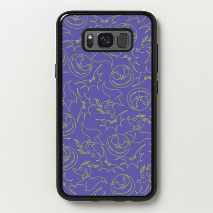 Purple And Green Pattern  - Nightmare Before Christmas Phone Case for Galaxy S8 Plus