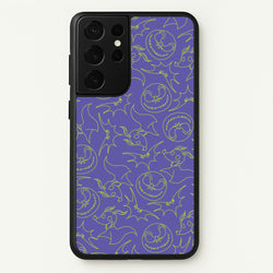 Purple And Green Pattern  - Nightmare Before Christmas Phone Case for Galaxy S21 Ultra