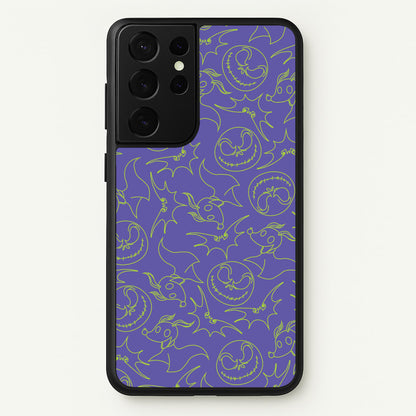 Purple And Green Pattern  - Nightmare Before Christmas Phone Case for Galaxy S21 Ultra