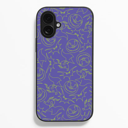 Purple And Green Pattern Phone Case