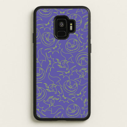 Purple And Green Pattern  - Nightmare Before Christmas Phone Case for Galaxy S9
