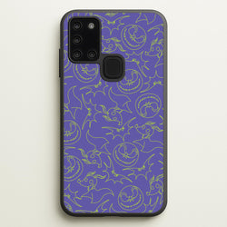 Purple And Green Pattern  - Nightmare Before Christmas Phone Case for Galaxy A21s