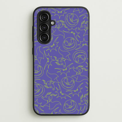 Purple And Green Pattern  - Nightmare Before Christmas Phone Case for Galaxy A16