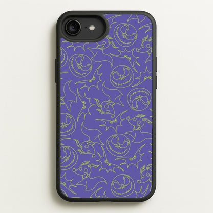 Purple And Green Pattern  - Nightmare Before Christmas Phone Case for iPhone 6 Plus / 7 Plus / 8 Plus