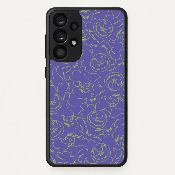 Purple And Green Pattern  - Nightmare Before Christmas Phone Case for Galaxy A33
