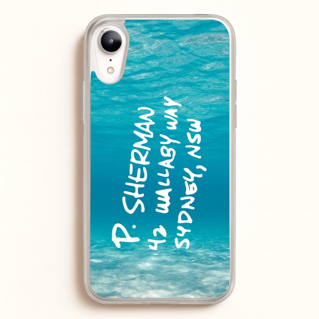 P.Sherman, 42 Wallaby Way ,Sydney  - Disney Phone Case for iPhone XR