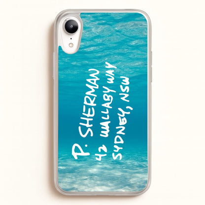 P.Sherman, 42 Wallaby Way ,Sydney  - Disney Phone Case for iPhone XR