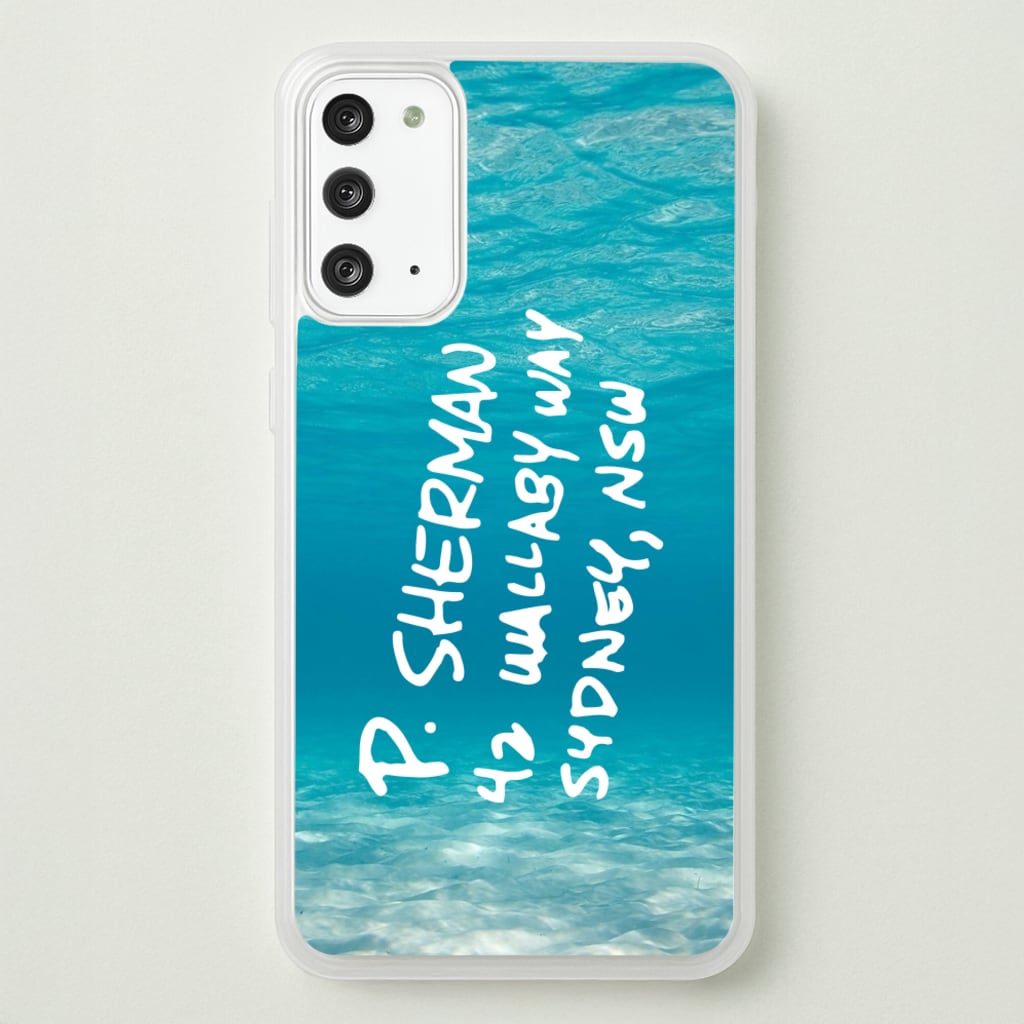 P.Sherman, 42 Wallaby Way ,Sydney  - Disney Phone Case for Galaxy Note 20