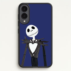 Jack Skellington Blue - TNBC  - Halloween Phone Case for Galaxy S25 Edge