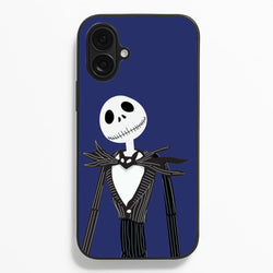 Jack Skellington Blue - TNBC  - Halloween Phone Case for iPhone 16 Plus