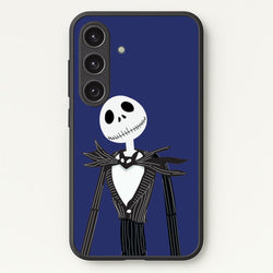 Jack Skellington Blue - TNBC  - Halloween Phone Case for Galaxy S25 Plus