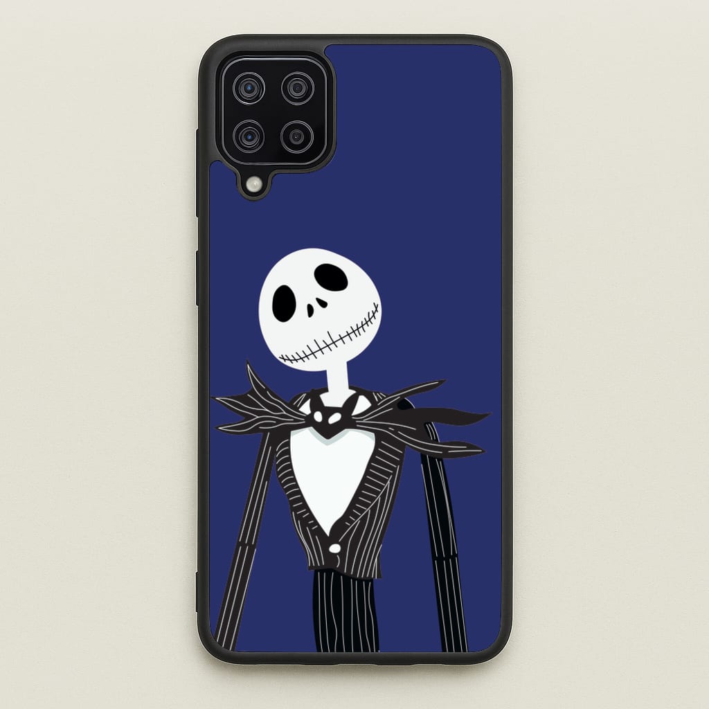 Jack Skellington Blue - TNBC  - Halloween Phone Case for Galaxy A12