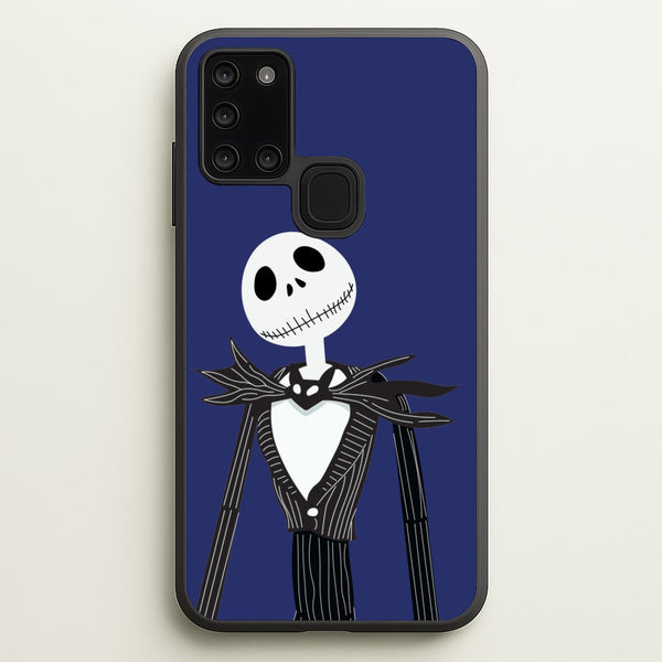 Jack Skellington Blue - TNBC  - Halloween Phone Case for Galaxy A21s
