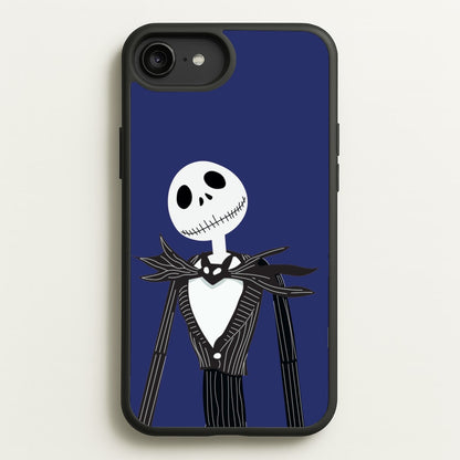 Jack Skellington Blue - TNBC  - Halloween Phone Case for iPhone 6 Plus / 7 Plus / 8 Plus