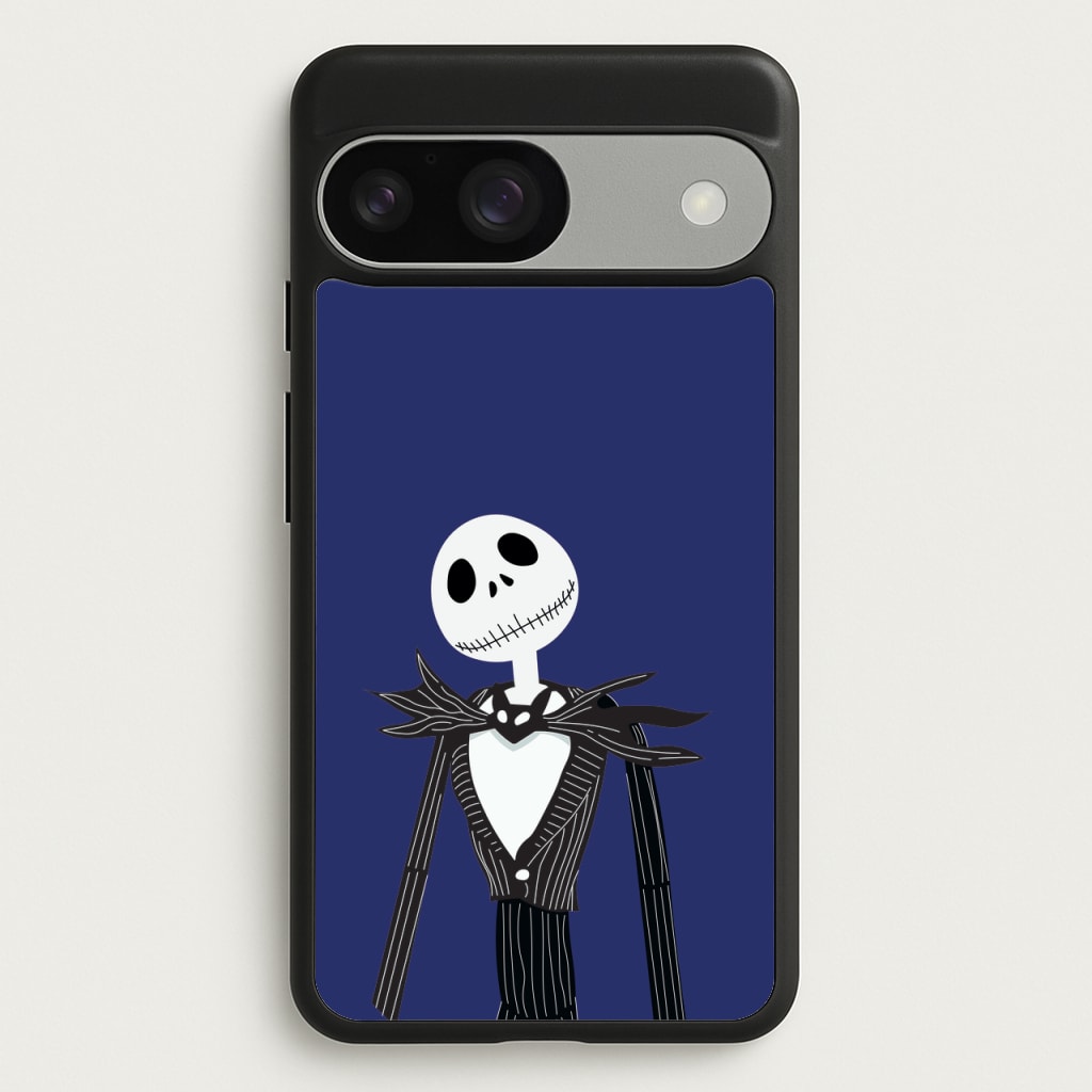 Jack Skellington Blue - TNBC  - Halloween Phone Case for Google Pixel 9 / 9 Pro
