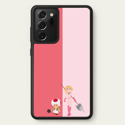 Toad And Peach  - The Super Mario Bros Phone Case for Galaxy Note 20 Ultra