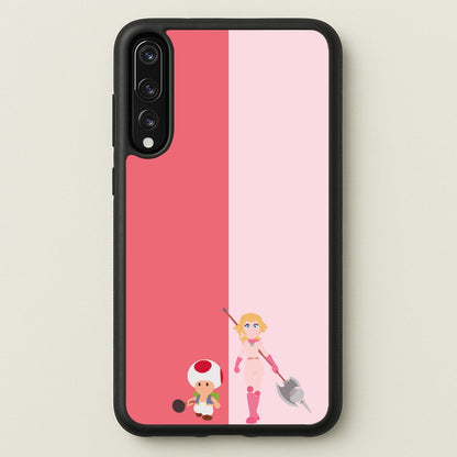 Toad And Peach  - The Super Mario Bros Phone Case for Huawei P20 Pro